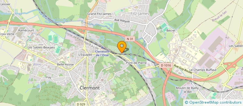 localisation de l'entreprise MADAME MYRIAM BENDAOUD  CLERMONT