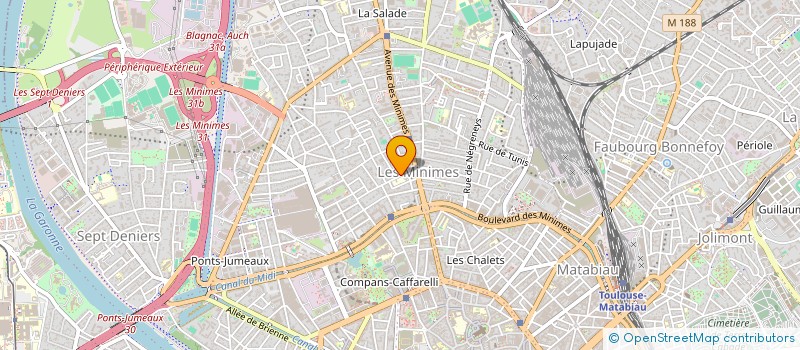 localisation de l'entreprise MADAME MYRIAM BENETEAU  TOULOUSE