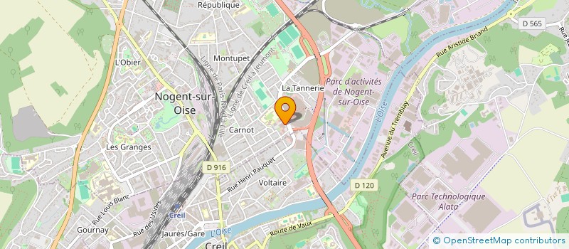 localisation de l'entreprise MADAME MYRIAM BENFEDILA  NOGENT-SUR-OISE