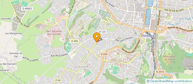 localisation de l'entreprise MADAME MYRIAM BENHADJ-ADDA  CHERBOURG-EN-COTENTIN