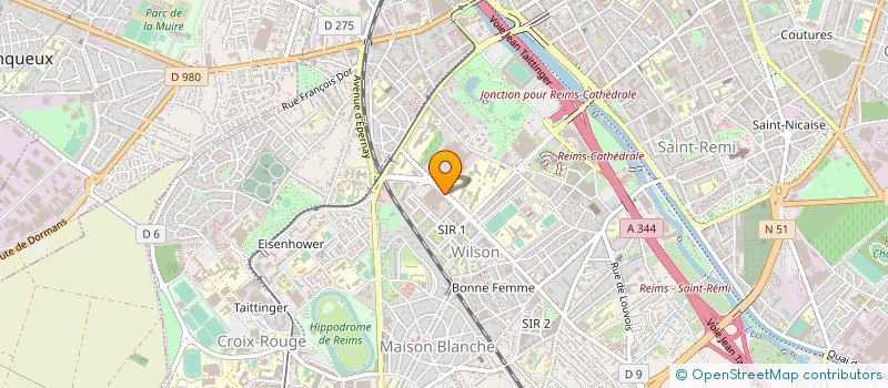 localisation de l'entreprise MADAME MYRIAM BENHADRIA  REIMS