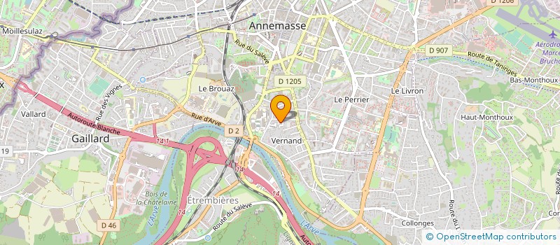 localisation de l'entreprise MADAME MYRIAM BENSENANE à ANNEMASSE
