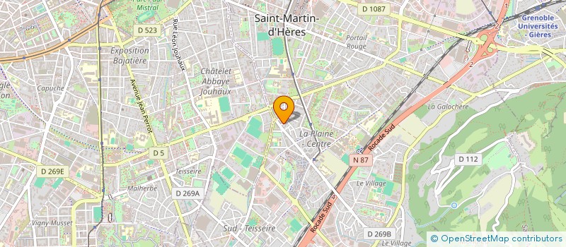 localisation de l'entreprise MADAME MYRIAM BENVENUTI RIZZUTI  SAINT-MARTIN-D'HERES