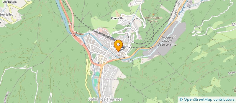 localisation de l'entreprise MADAME MYRIAM BERARD à MOUTIERS