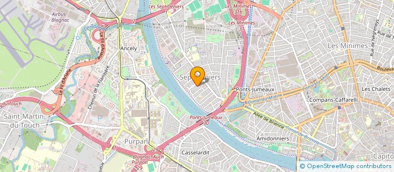 localisation de l'entreprise MADAME MYRIAM BERRIA  TOULOUSE