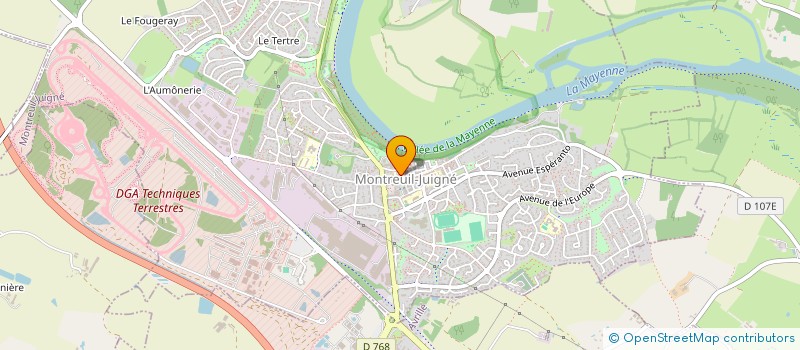 localisation de l'entreprise MADAME MYRIAM BERTEAU  MONTREUIL-JUIGNE