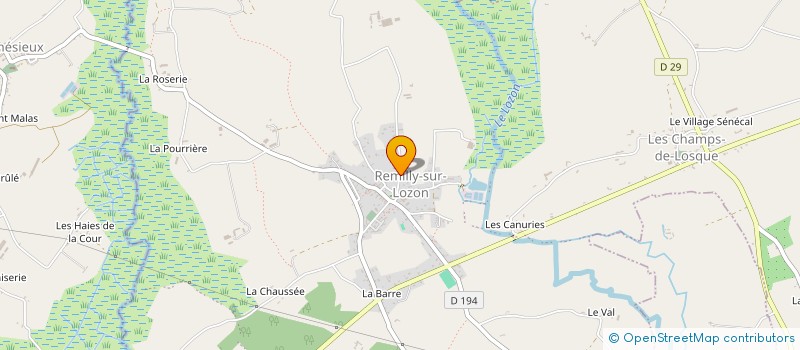 localisation de l'entreprise MADAME MYRIAM BESNARD  REMILLY LES MARAIS