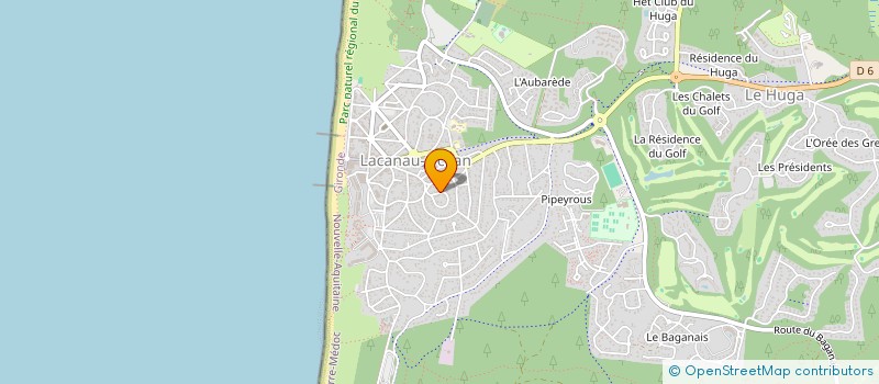 localisation de l'entreprise MADAME MYRIAM BIGNIER  LACANAU