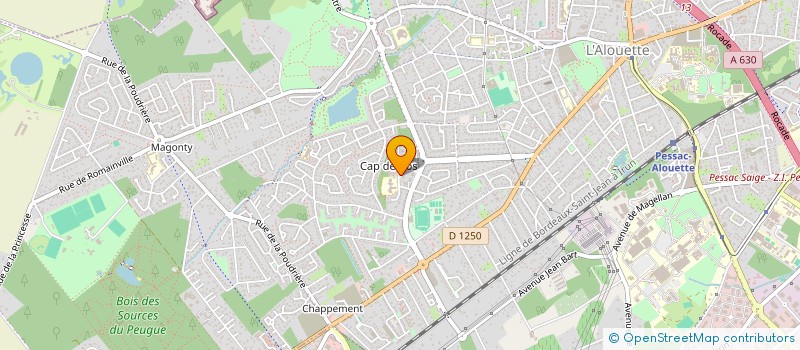 localisation de l'entreprise MADAME MYRIAM BILLARD  PESSAC