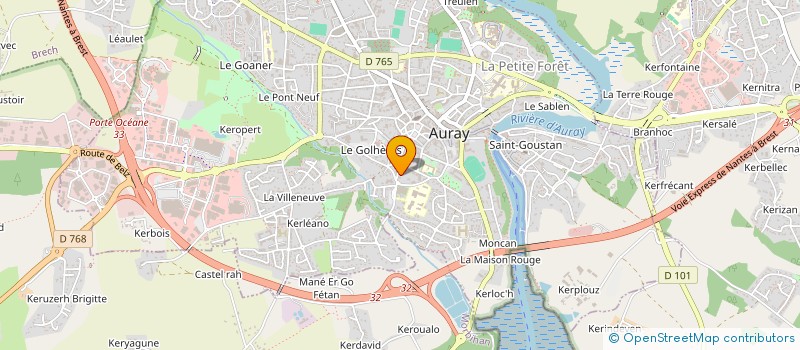 localisation de l'entreprise MADAME MYRIAM BINET à AURAY