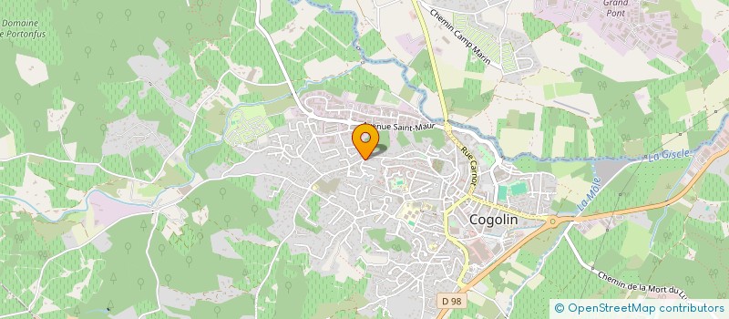 localisation de l'entreprise MADAME MYRIAM BLONDET à COGOLIN
