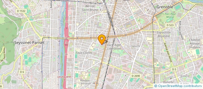 localisation de l'entreprise MADAME MYRIAM BODELLE à GRENOBLE