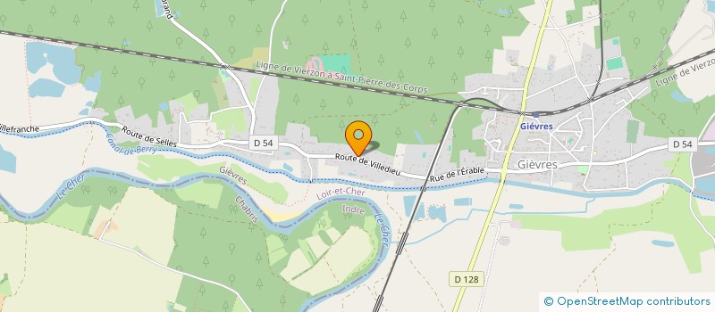 localisation de l'entreprise MADAME MYRIAM BOIRE POTIER  GIEVRES