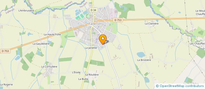 localisation de l'entreprise MADAME MYRIAM BONNEAU  FALLERON