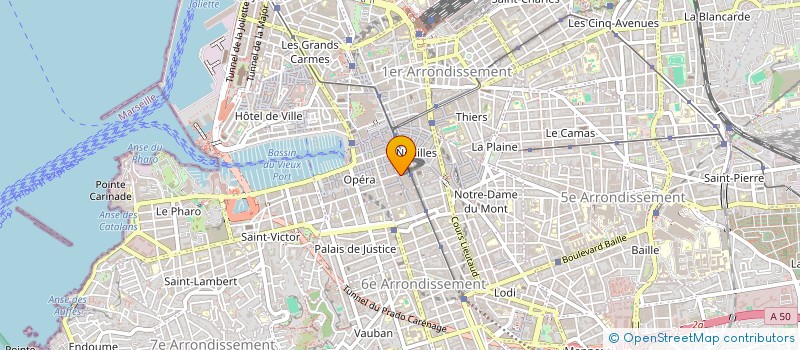 localisation de l'entreprise MADAME MYRIAM BOSSY  MARSEILLE