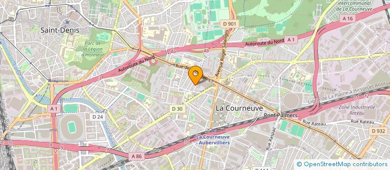 localisation de l'entreprise MADAME MYRIAM BOUAZZA à LA COURNEUVE
