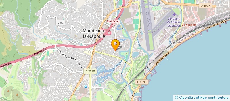 localisation de l'entreprise MADAME MYRIAM BOUGON à MANDELIEU-LA-NAPOULE