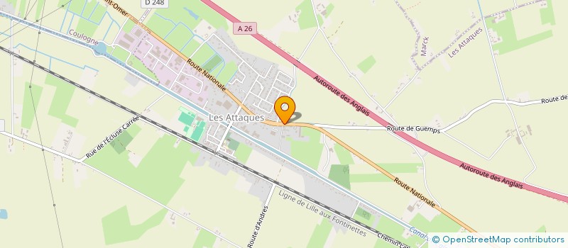 localisation de l'entreprise MADAME MYRIAM BOUIN  LES ATTAQUES