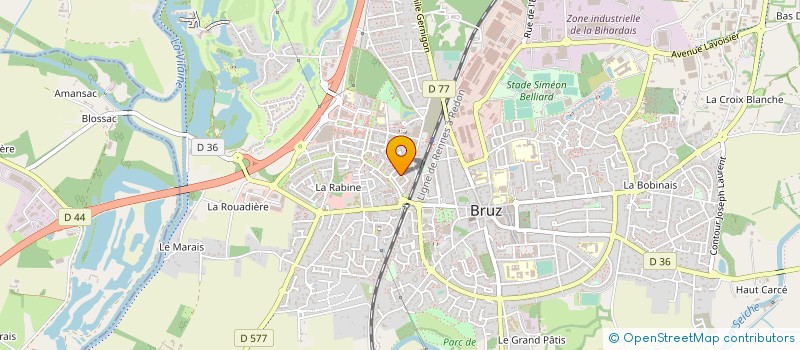 localisation de l'entreprise MADAME MYRIAM BOULAIS  BRUZ