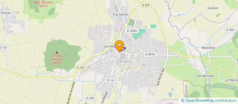 localisation de l'entreprise MADAME MYRIAM BOURBONNAIS à BILLOM
