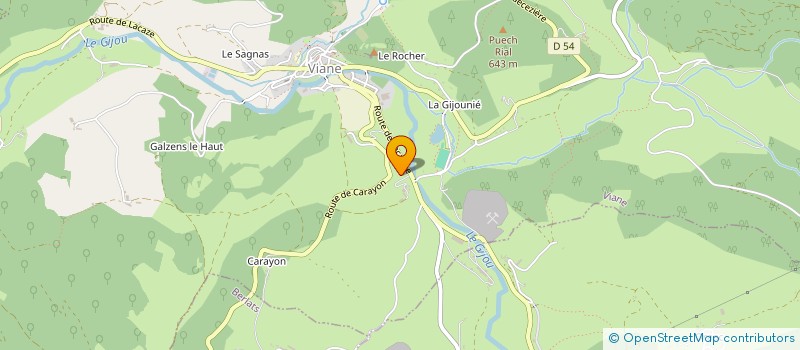 localisation de l'entreprise MADAME MYRIAM BOUSQUET  VIANE