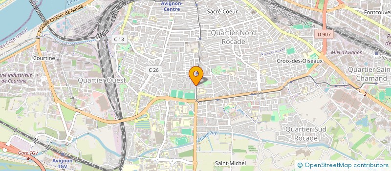 localisation de l'entreprise MADAME MYRIAM BOUTALHA  AVIGNON