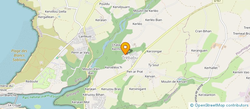 localisation de l'entreprise MADAME MYRIAM BRETON  LE CONQUET