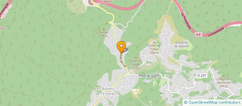 localisation de l'entreprise MADAME MYRIAM BRETON  LES ADRETS DE L ESTEREL