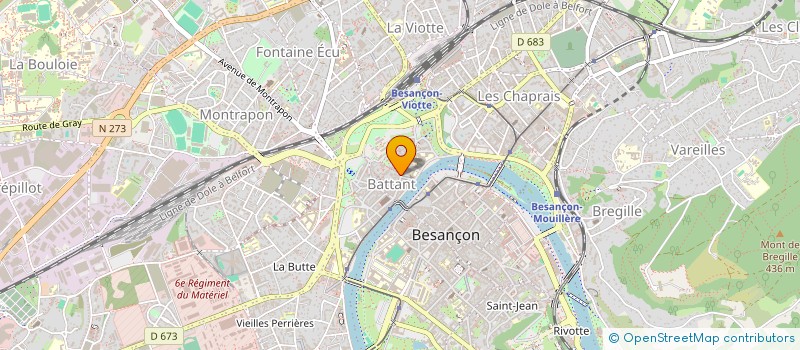 localisation de l'entreprise MADAME MYRIAM BRUN à BESANCON