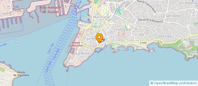 localisation de l'entreprise MADAME MYRIAM BRUNO  TOULON