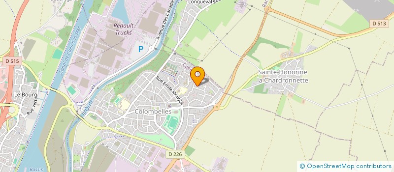 localisation de l'entreprise MADAME MYRIAM BUREL  COLOMBELLES