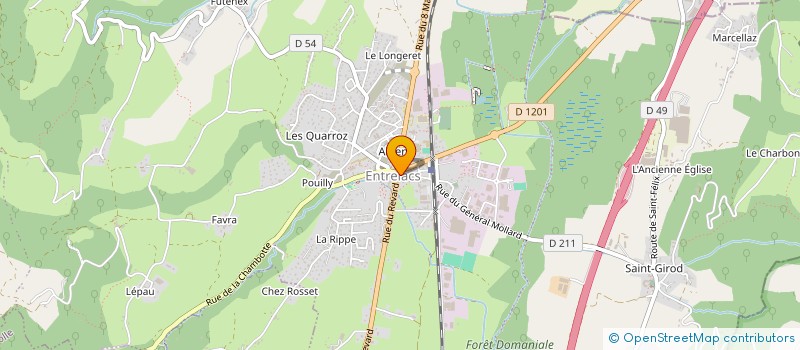 localisation de l'entreprise MADAME MYRIAM CALOT à ENTRELACS