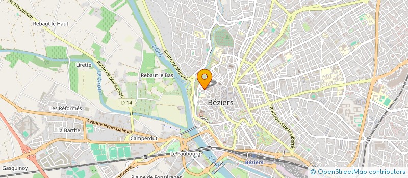 localisation de l'entreprise MADAME MYRIAM CANON  BEZIERS