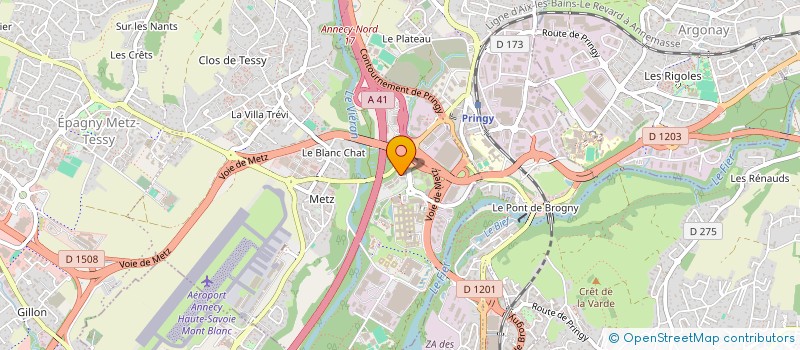 localisation de l'entreprise MADAME MYRIAM CARRIER  EPAGNY METZ-TESSY