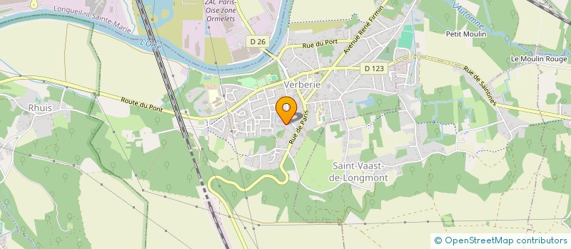 localisation de l'entreprise MADAME MYRIAM CARTIGNY à VERBERIE