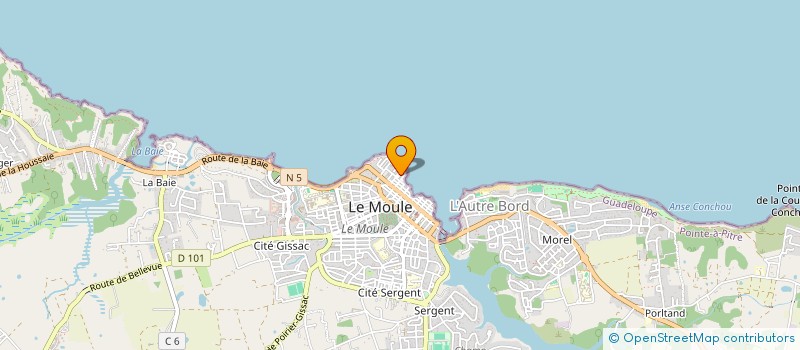 localisation de l'entreprise MADAME MYRIAM CATIN  LE MOULE