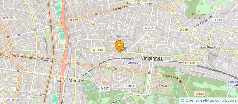 localisation de l'entreprise MADAME MYRIAM CAZIN à VINCENNES