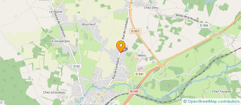 localisation de l'entreprise MADAME MYRIAM CHABANE à CHASSENEUIL-SUR-BONNIEURE