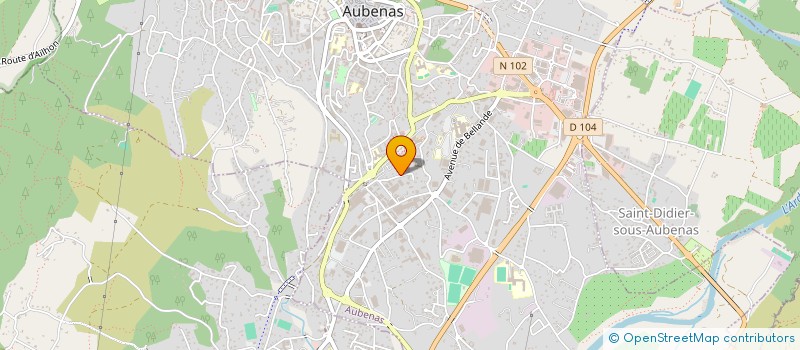 localisation de l'entreprise MADAME MYRIAM CHANUT à AUBENAS