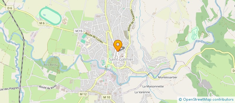 localisation de l'entreprise MADAME MYRIAM CHEVROT  SAINT-GALMIER