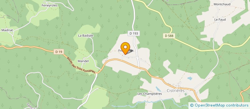 localisation de l'entreprise MADAME MYRIAM COCHE  CISTRIERES