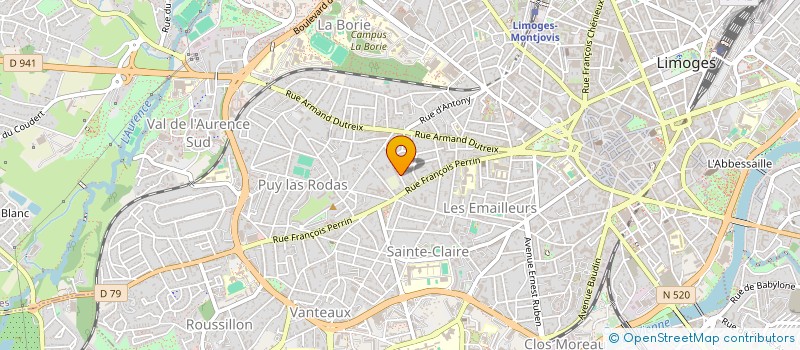 localisation de l'entreprise MADAME MYRIAM COCQ-DELVAL  LIMOGES