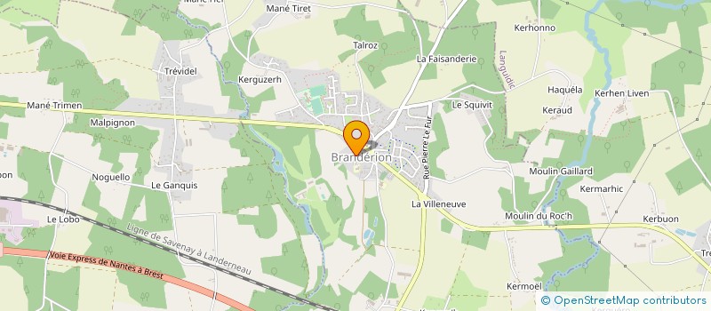 localisation de l'entreprise MADAME MYRIAM COEFFIC  BRANDERION