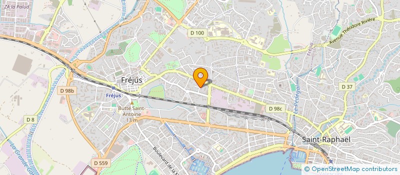 localisation de l'entreprise MADAME MYRIAM COMET à FREJUS