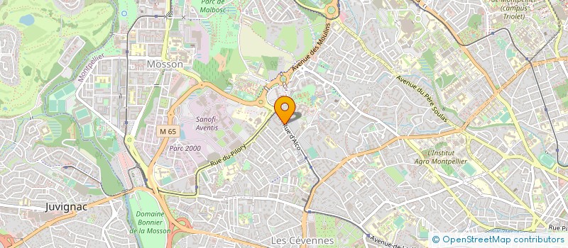 localisation de l'entreprise MADAME MYRIAM COQUET à MONTPELLIER