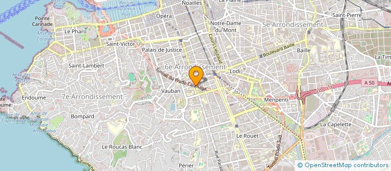 localisation de l'entreprise MADAME MYRIAM COULEAU à MARSEILLE