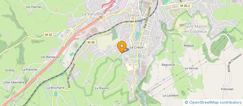 localisation de l'entreprise MADAME MYRIAM COUZON  SAINT-CHAMOND