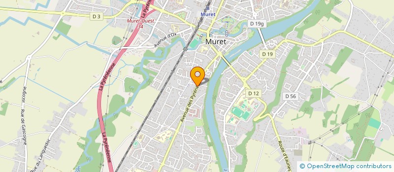 localisation de l'entreprise MADAME MYRIAM CREDOT  MURET