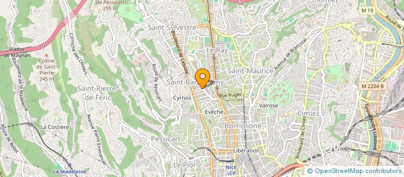 localisation de l'entreprise MADAME MYRIAM CREPEAUX à NICE