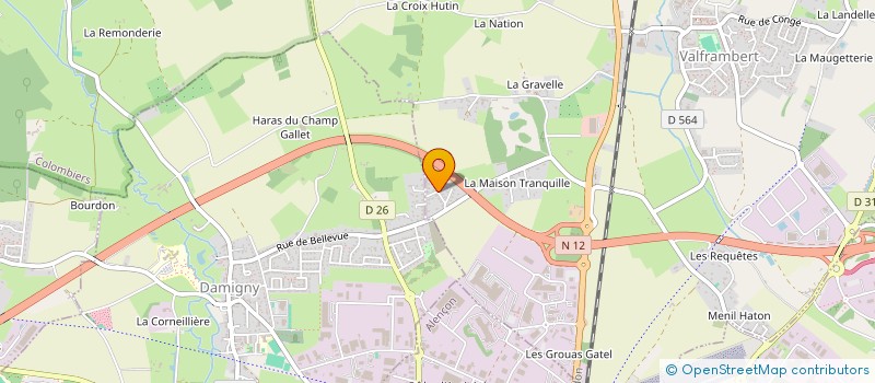 localisation de l'entreprise MADAME MYRIAM DANGUY-GORSE à VALFRAMBERT